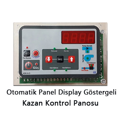 Otomatik (Stokerli) Panel Display Göstergeli Katı Yakıtlı Kazan Kontrol Panosu