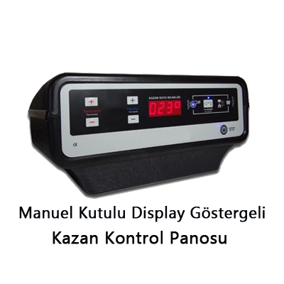 Manuel Kutulu Display Göstergeli Katı Yakıtlı Kazan Kontrol Panosu