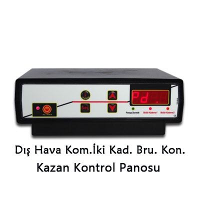 Dış Hava Kompanzasyonlu İki Kademe Brulör Kontrollü Kazan Kontrol Panosu